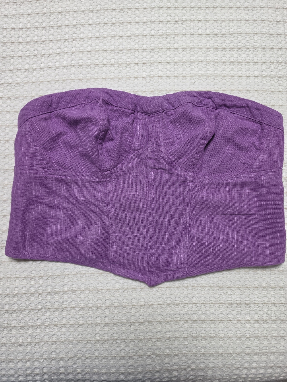 Free People Lavender Smocked Bustier Top